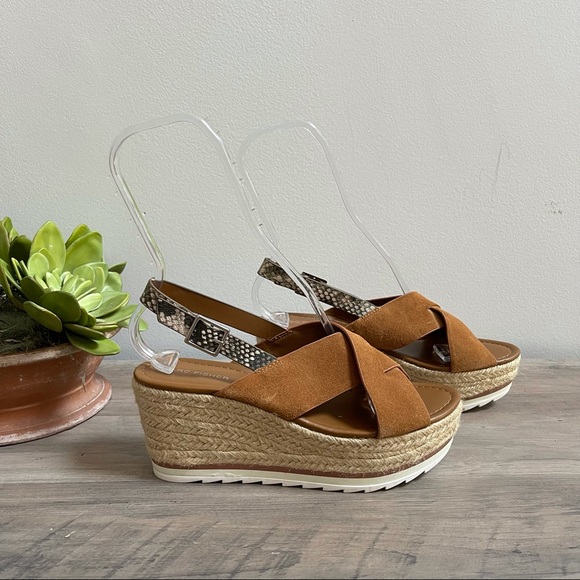 Marc Fisher Shoes - Marc Fisher Suede Platform Espadrille Wedge NIB